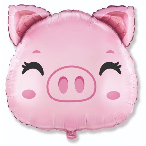 Folieballon "Varken" hoofd